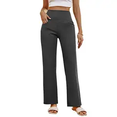 BLWOENS - Pantalones largos de primavera y otoño para mujer - Gris