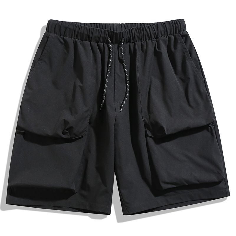 BLWOENS - Pantalones cortos casuales de verano para hombres - Negro