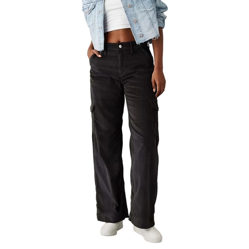 BLWOENS - Pantalones largos de primavera y otoño para mujer - Negro