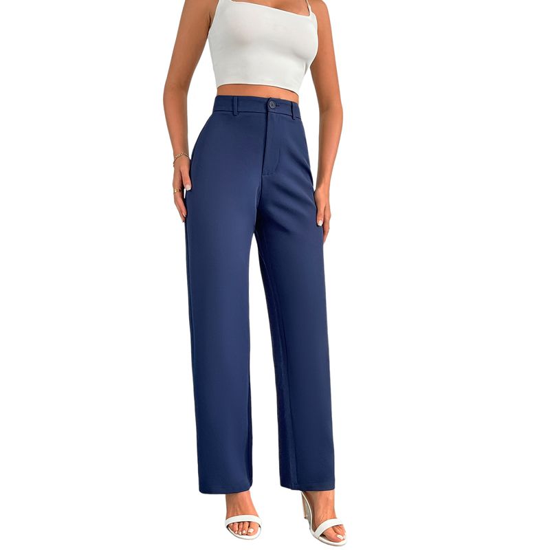 BLWOENS - Pantalones largos para mujeres - Azul