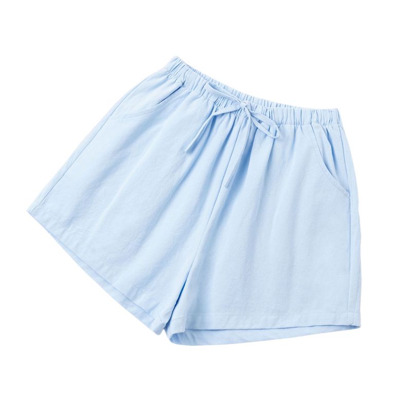 BLWOENS - Pantalones cortos casuales de verano para mujeres - Azul