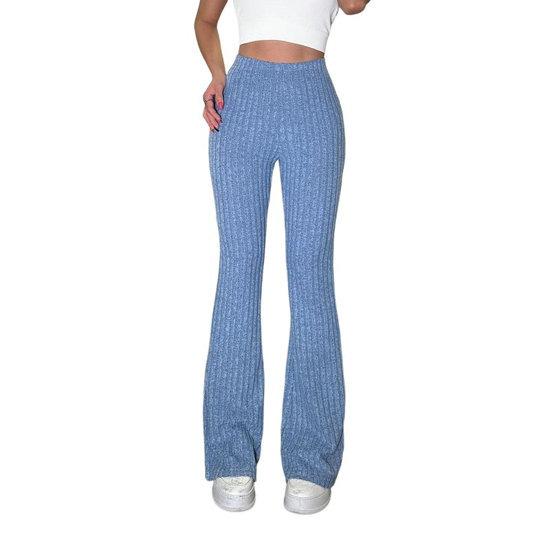 BLWOENS - Pantalones largos de primavera y otoño para mujer - Azul