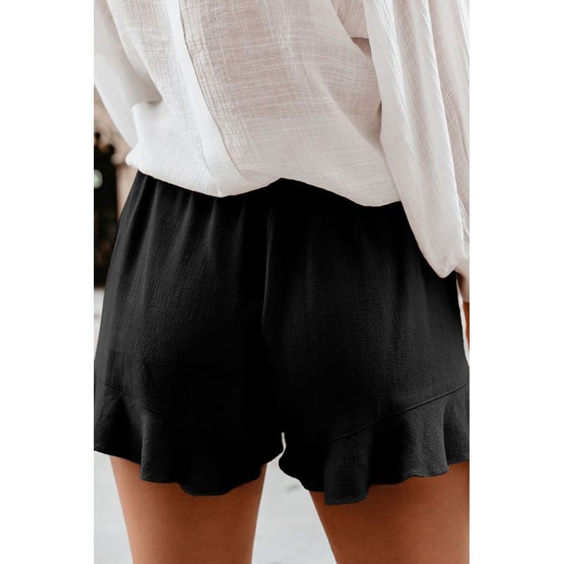 BLWOENS - Pantalones cortos casuales de verano para mujeres - Negro