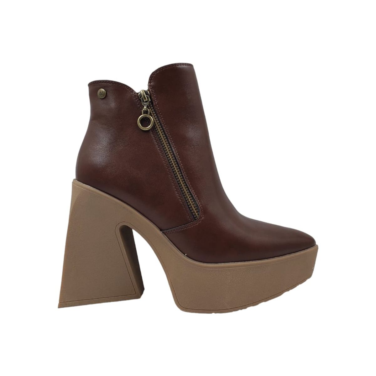 HERIEL - Bota Café Plataforma Mujer