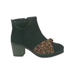 HERIEL - Botín Negro Print Mujer