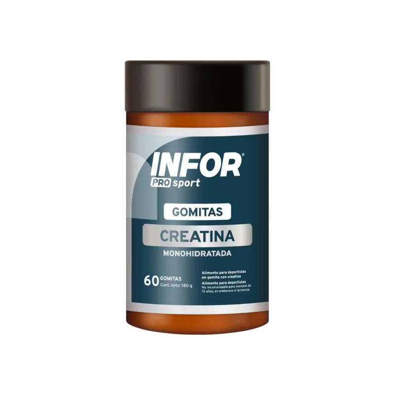 INFOR - CREATINA EN GOMITAS 60 UNIDADES FRUTOS TROPICALES - INFOR