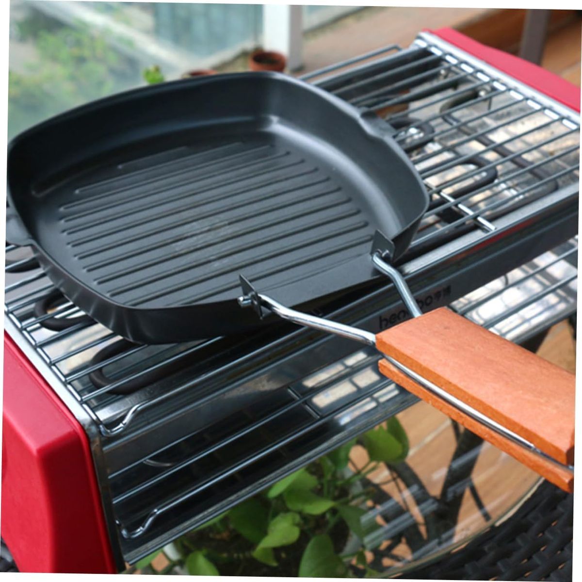 GENERICO - Sartén Tipo Parrilla Plancha Grill 28cm