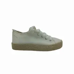 HERIEL - Zapatilla Blanca Lona Mujer