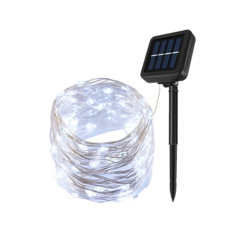 GENERICO - Luces Hada Solares - 20 m Luz Fría IP65