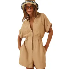 BLWOENS - Enterito Mujer - Beige
