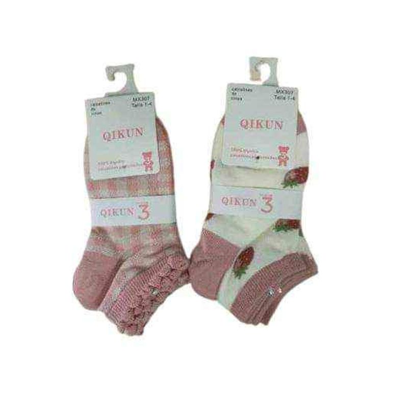GENERICO - Pack 6 pares calcetines surtidos para bebe y niño 1 año a 4 años.