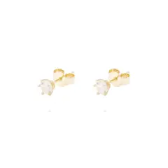 JB JOYAS BARON - Aros Oro Amarillo 18kt Circonita Seis Grifas
