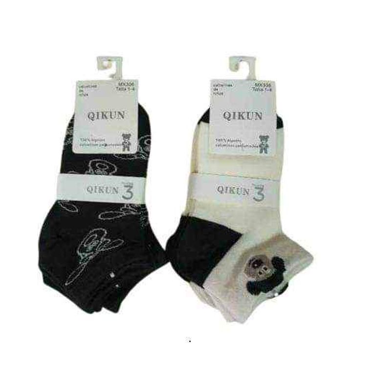 GENERICO - Pack 6 pares calcetines surtidos para bebe y niño 1 año a 4 años