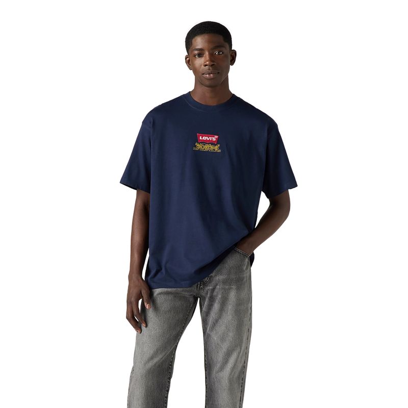 LEVIS - Polera Hombre Vintage Fit Graphic Tee Azul Levis