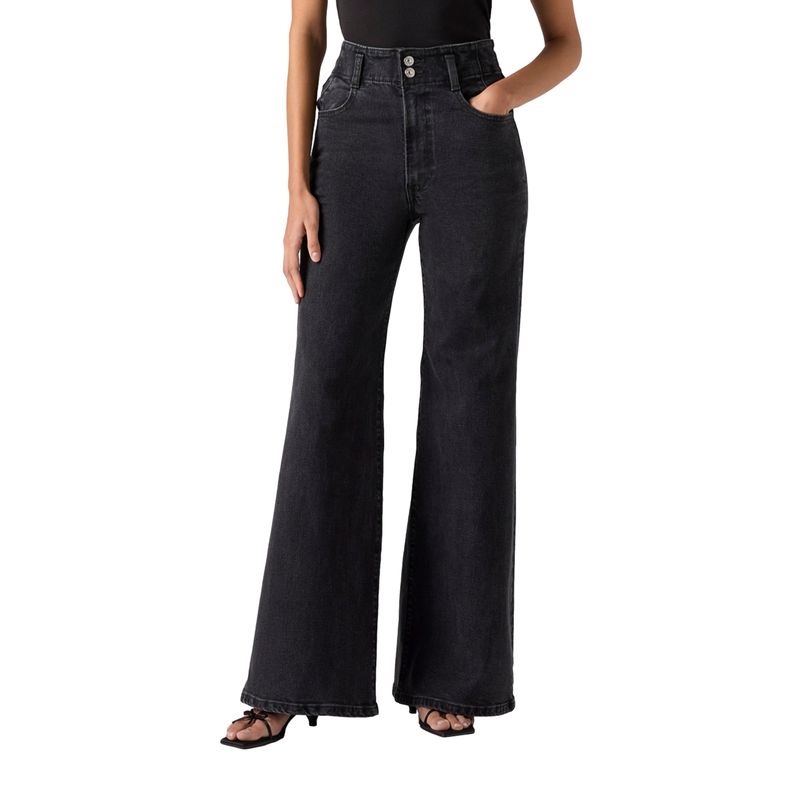 LEVIS - Jeans Mujer Ribcage Bells Corset Negro Levis