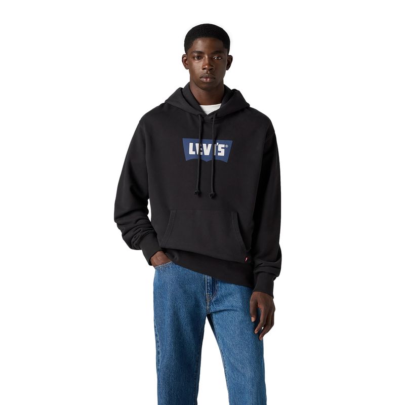 LEVIS - Polerón Hombre Premium Graphic Hoodie Negro Levis