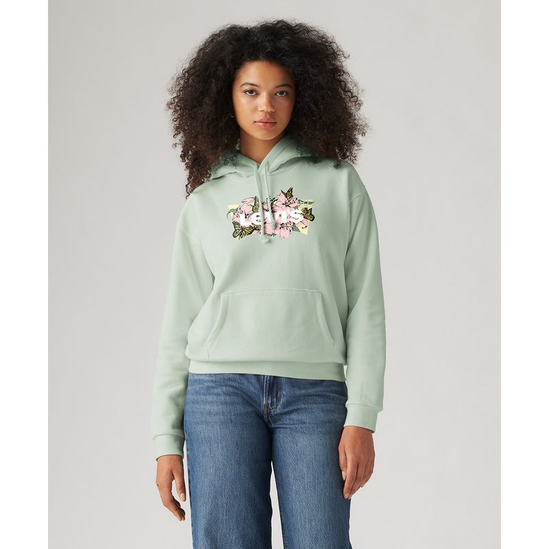 LEVIS - Polerón Mujer Graphic Everyday Verde Levis
