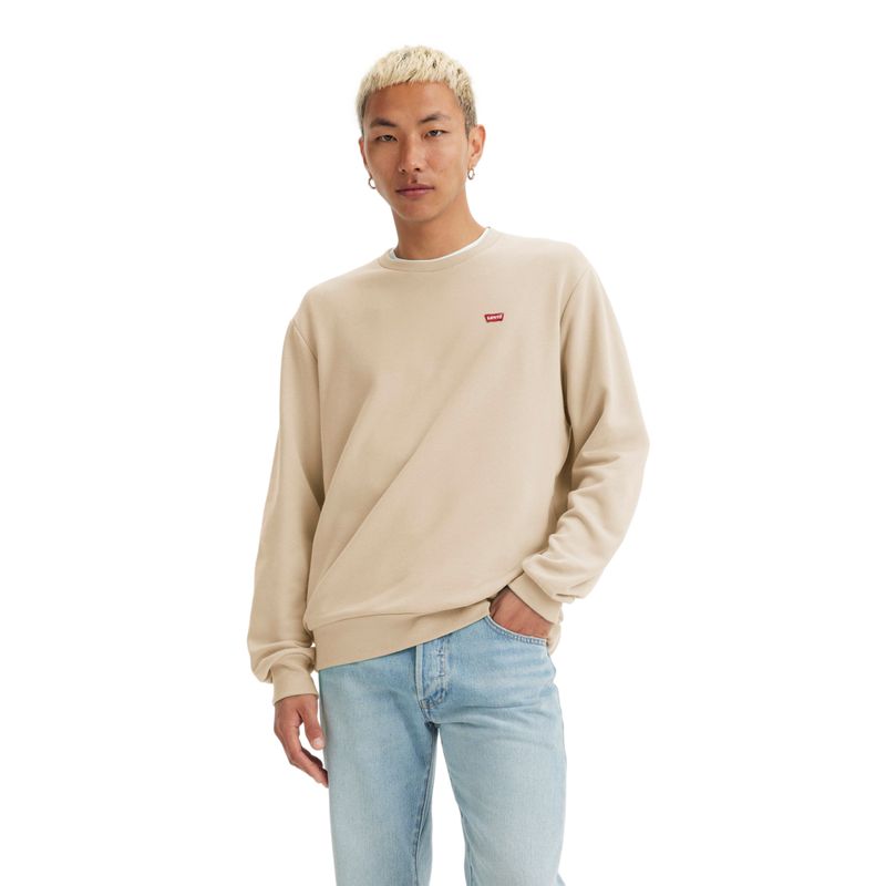 LEVIS - Polerón Hombre Original Crew Beige Levis