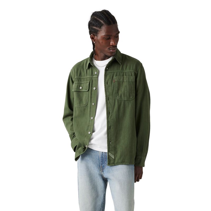 LEVIS - Camisa Hombre Ls Auburn Worker Verde Levis