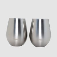 Set 2 Vasos Cocktail Metalicos 500ml
