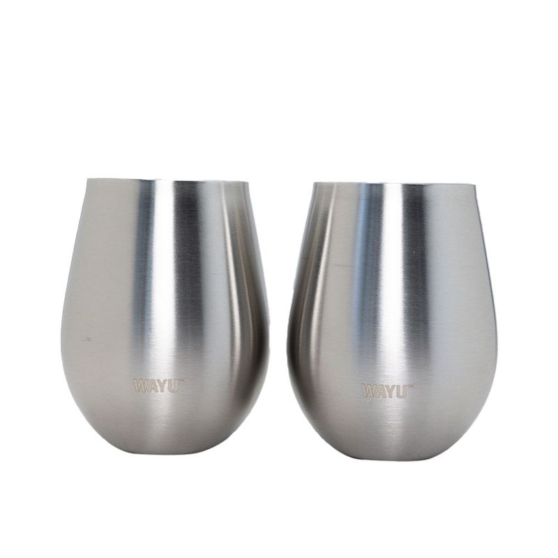 WAYU - Set 2 Vasos Cocktail Metalicos 500ml Wayu