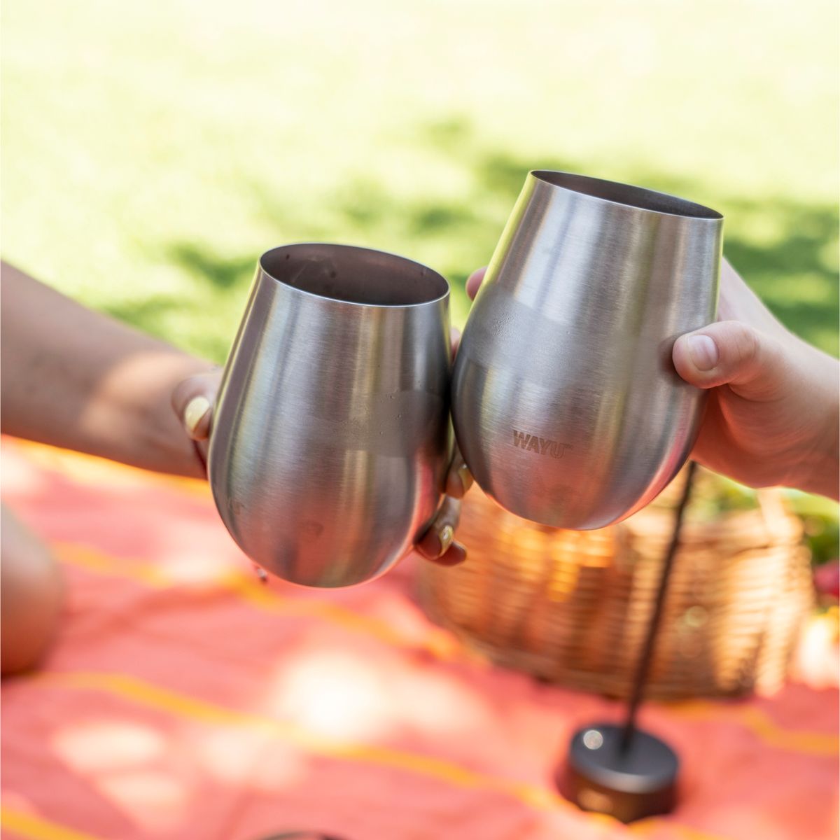 WAYU - Set 2 Vasos Cocktail Metalicos 500ml Wayu