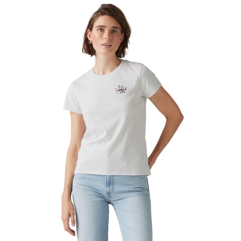 LEVIS - Polera Mujer The Perfect Tee Gris Levis