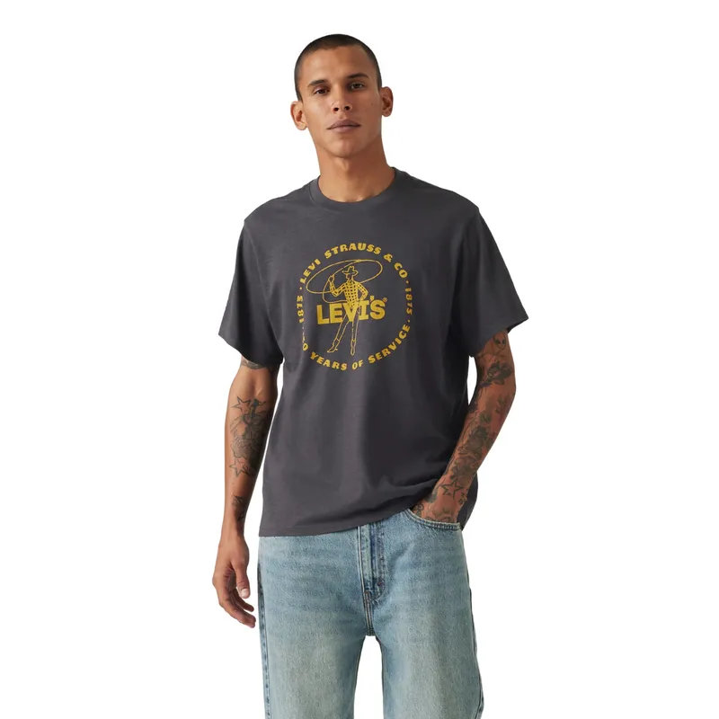 LEVIS - Polera Hombre Relaxed Fit Tee Negro Levis