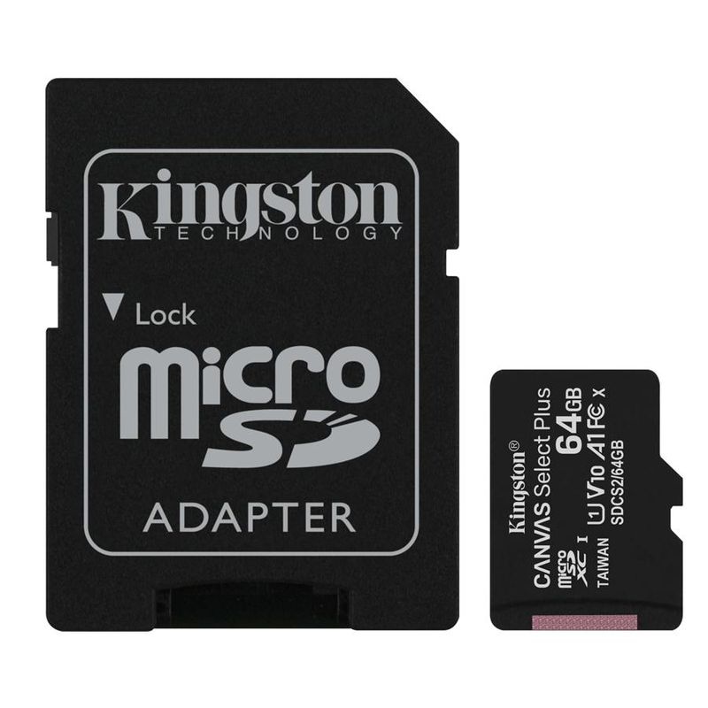 KINGSTON - Micro Sd Kingston Select Pls 100r C10 64gb - Negro