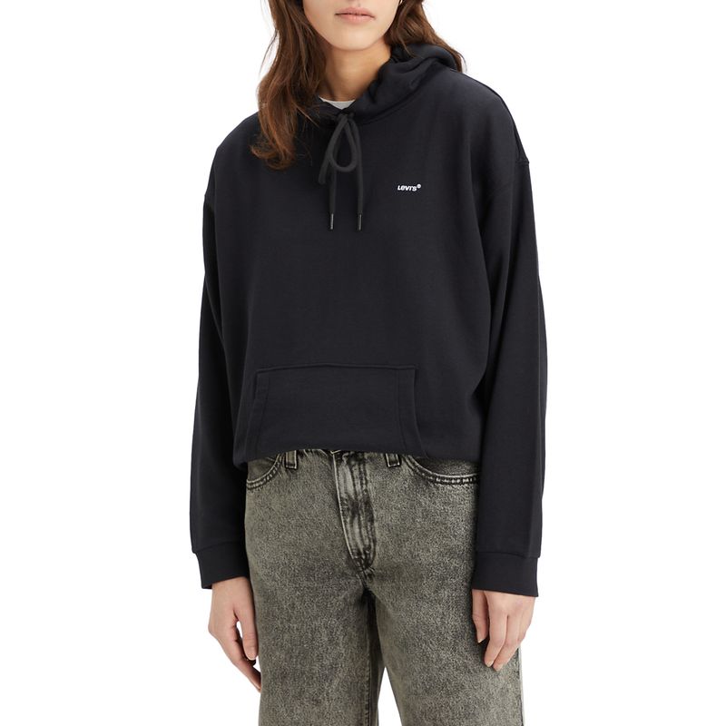 LEVIS - Polerón Mujer Everyday Hoodie Negro Levis