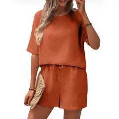 BLWOENS - Blusas y pantalones casuales para mujeres Traje-2 piezas