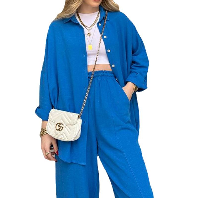 BLWOENS - Blusas y pantalones casuales para mujeres Traje-2 piezas