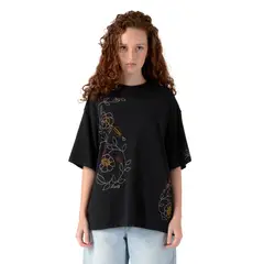 LEVIS - Polera Mujer Graphic Short Stack Negro