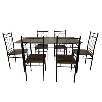 Imagen 2 del producto Juego de comedor Verona 6 Sillas 140x80x74 cm Negro