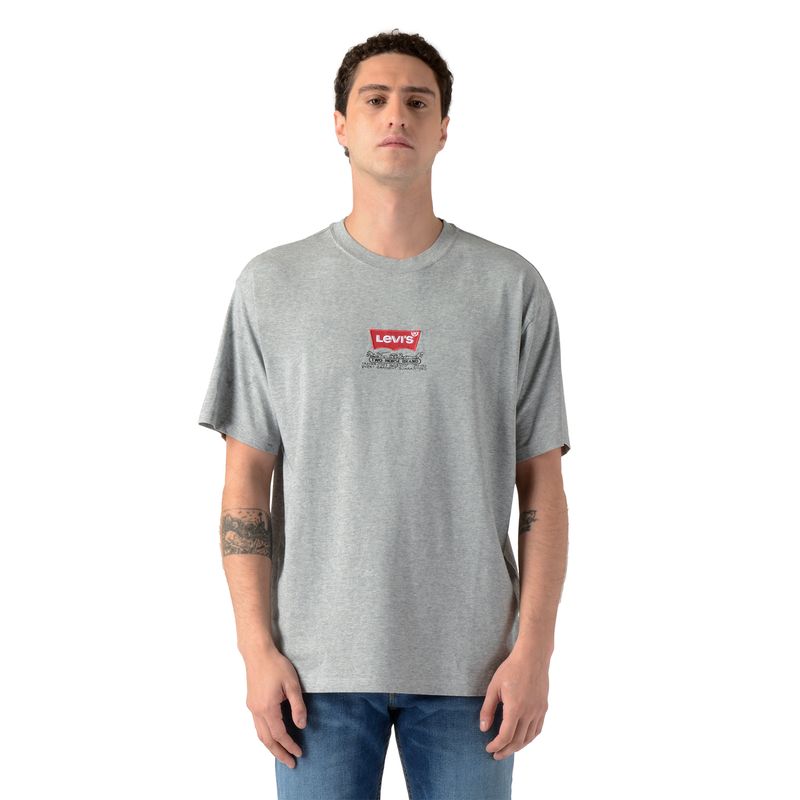 LEVIS - Polera Hombre Vintage Graphic Gris Levis