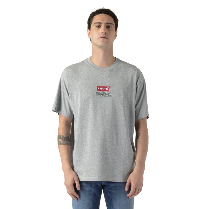 LEVIS - Polera Hombre Vintage Graphic Gris Levis
