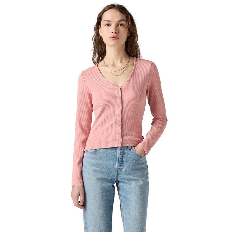 LEVIS - Polera Mujer Muse Ls Tee Rosado Levis