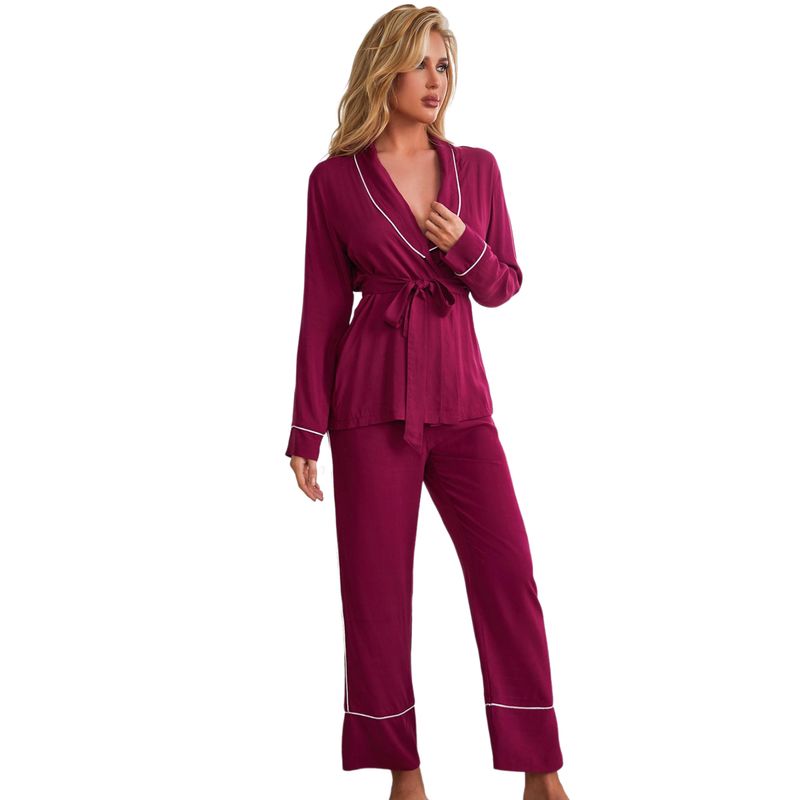 BLWOENS - Pijama de para mujeres - 2 piezas - Rojo