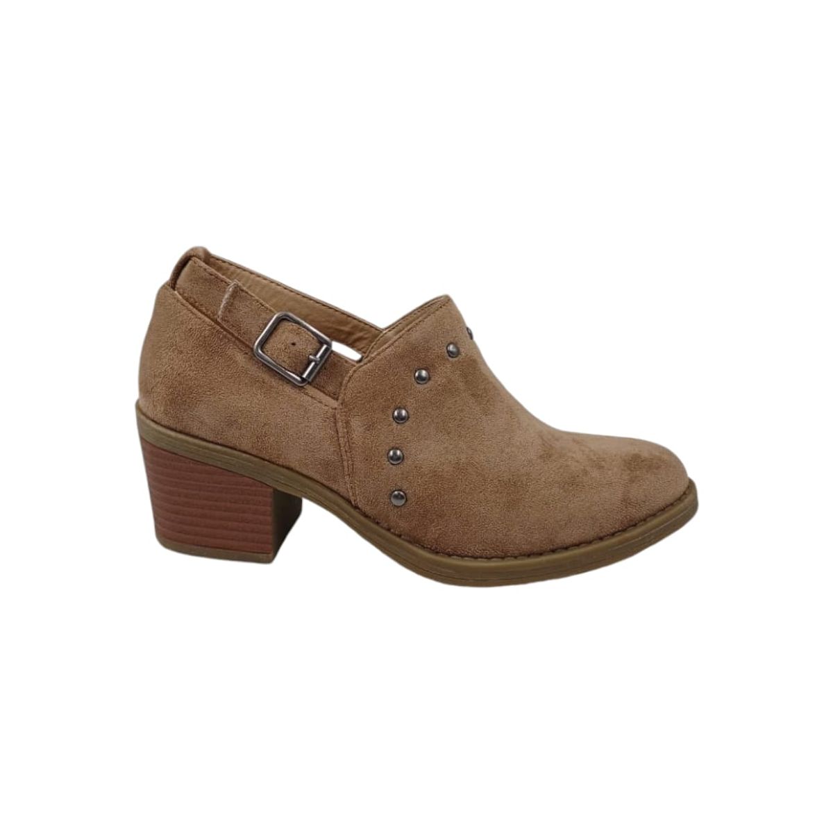 HERIEL - Zapato Café Gamuza Taco