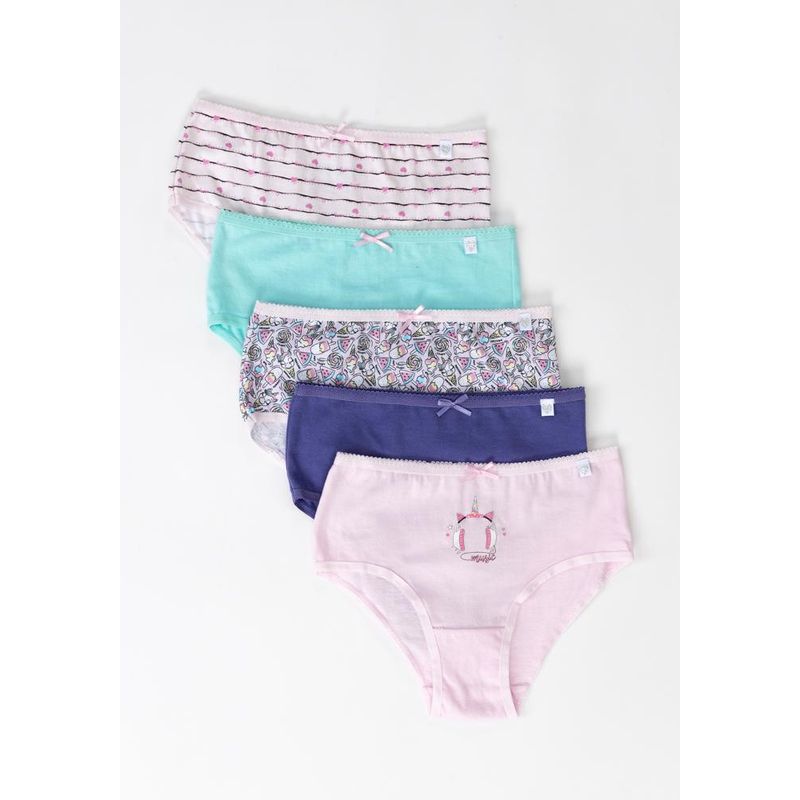 KAYSER - Pack 5x Bikini Algodón P517185-Ros - Rosa.-