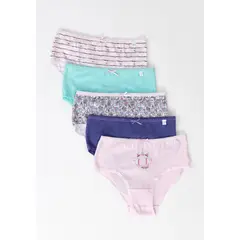 KAYSER - Pack 5x Bikini Algodón P517185-Ros - Rosa.-