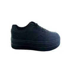 HERIEL - Zapatilla Negra Plataforma Mujer.