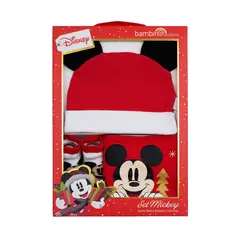 BAMBINO - Set 3 Piezas NAVIDAD Rojo Mickey Niño