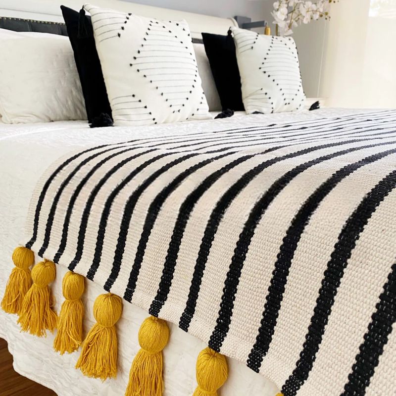 ANGELES DEL HOGAR - PIECERA CROCHE TEJIDA 60X210CM.