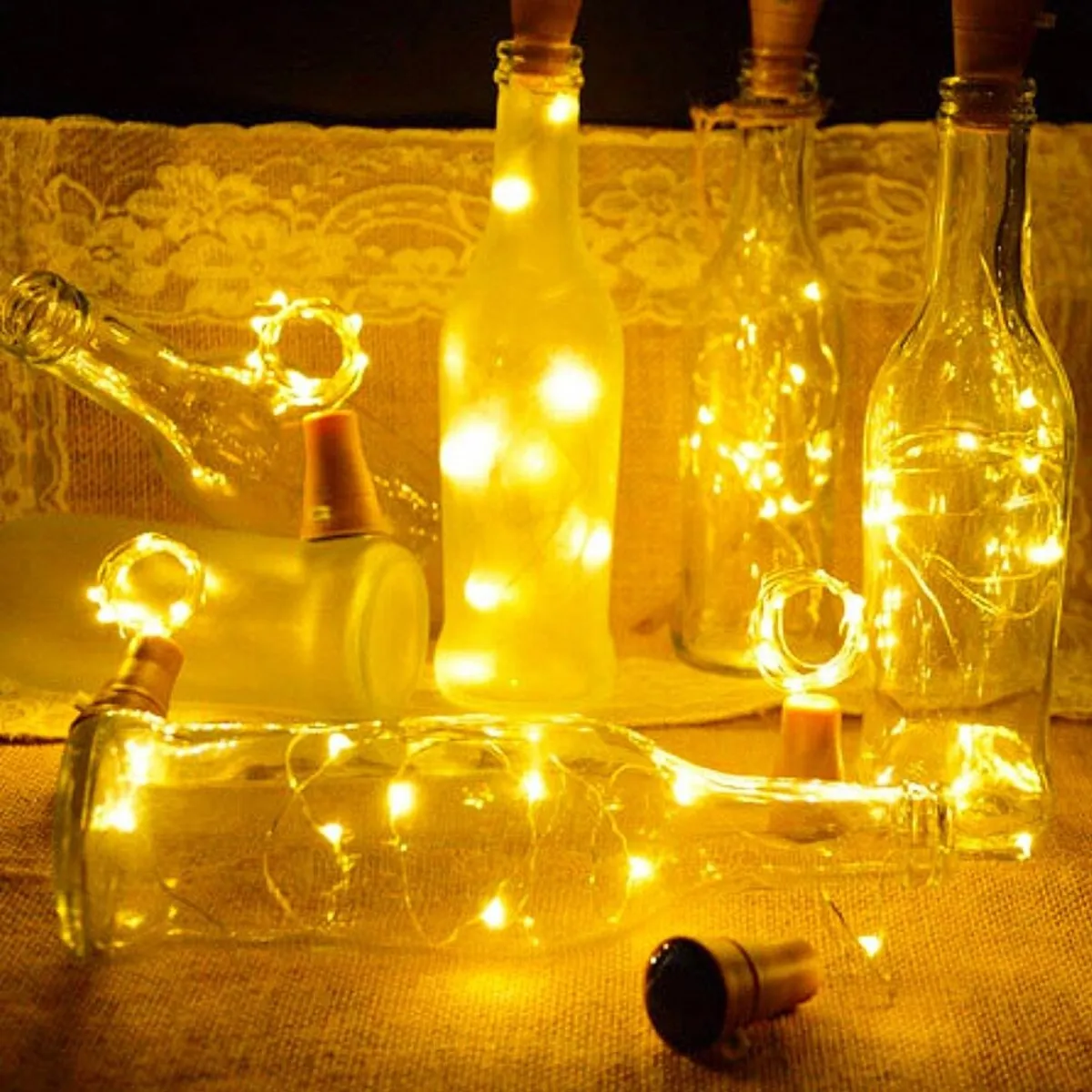 GENERICO - Corcho Hada Solar - Luz Cálida