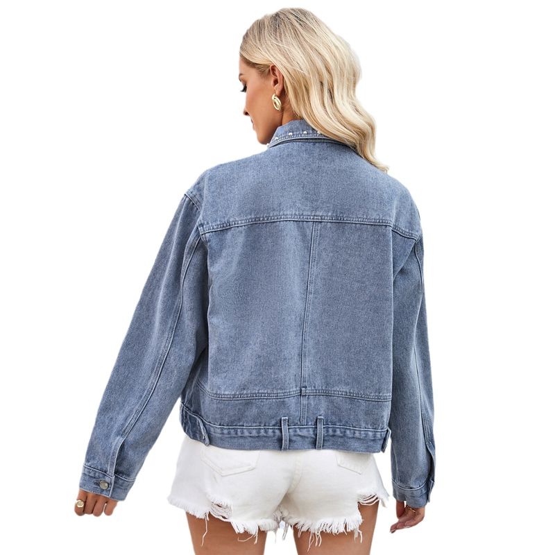 TIOZONEY - Chaqueta mezclilla Mujer