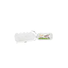 GENERICO - CAJA ORGANIZADORA DE HUEVOS 10 COMPARTIMIENTOS 24CM.