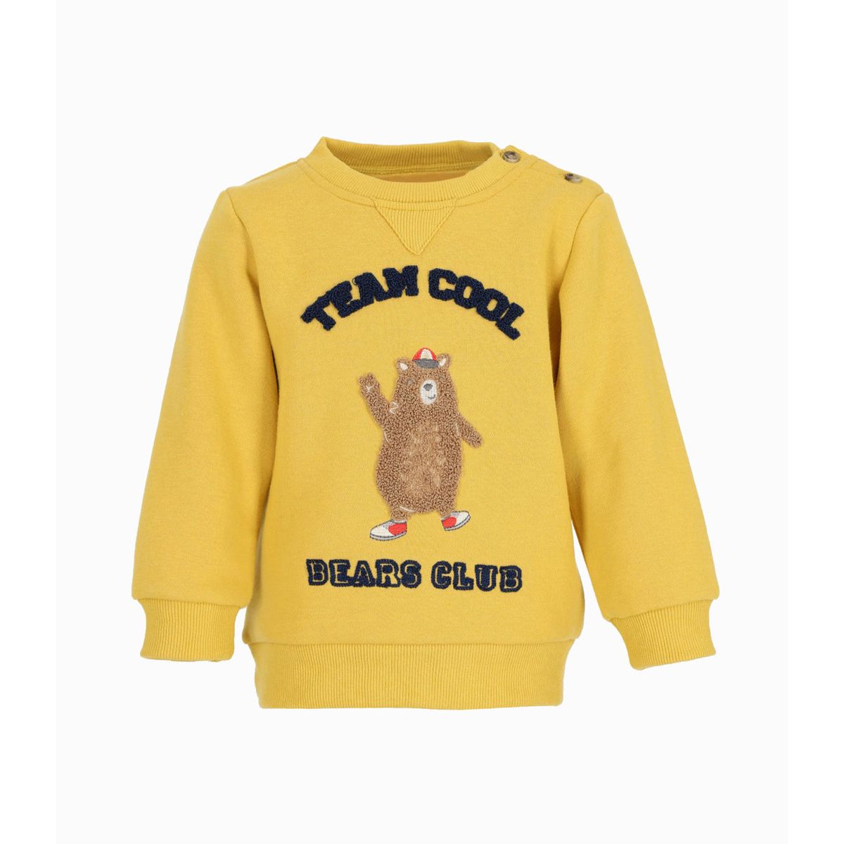 4KIDS - Polerón bebés team cool mostaza 4 Kids