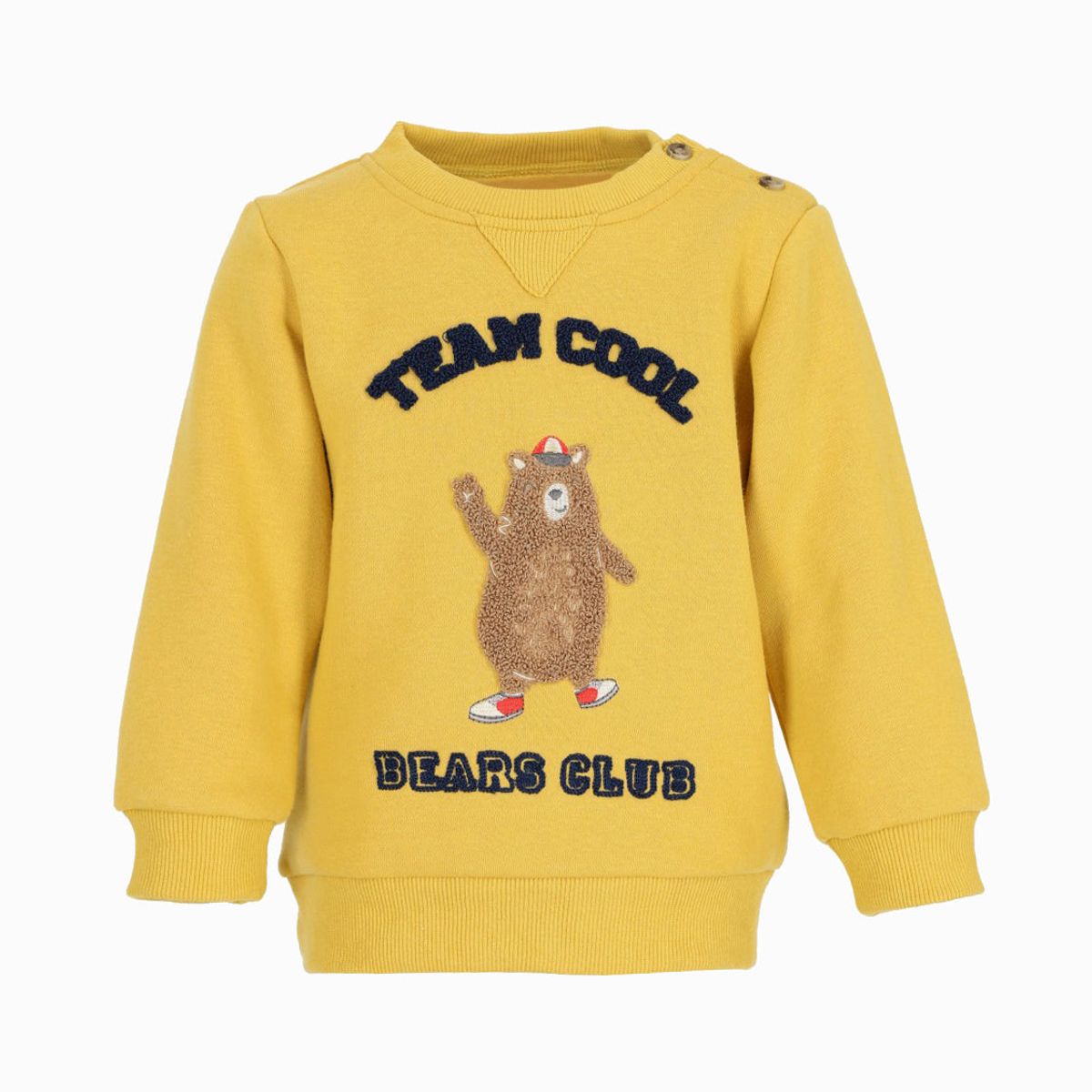 4KIDS - Polerón bebés team cool mostaza 4 Kids