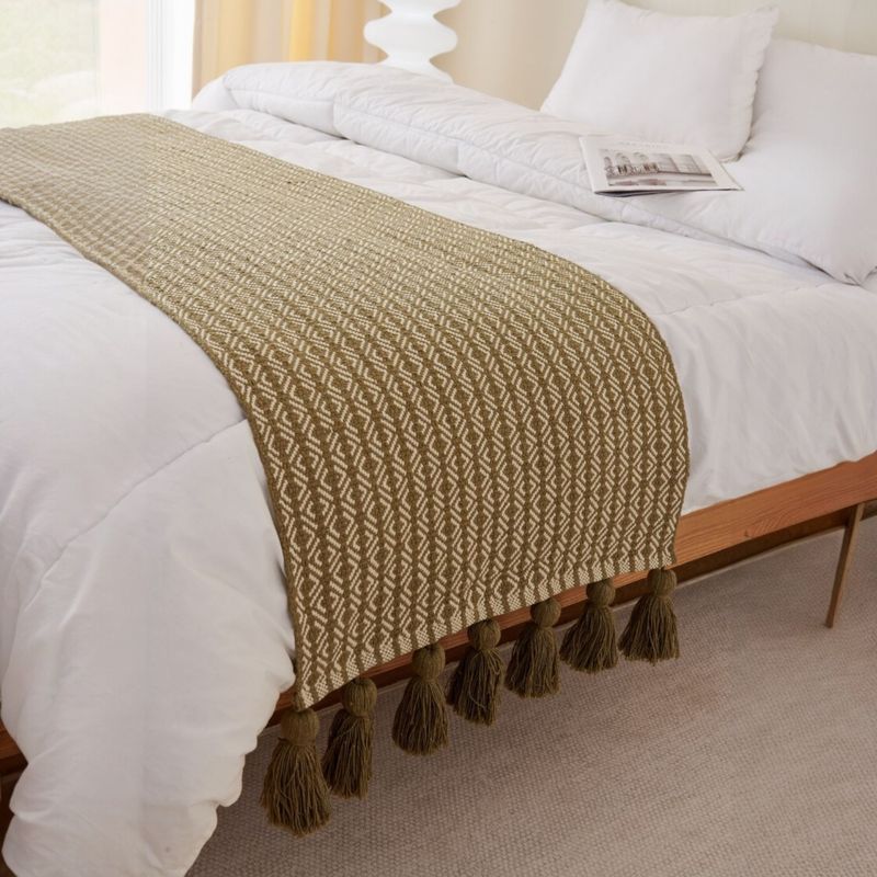 ANGELES DEL HOGAR - PIECERA CROCHE TEJIDA 60X210CM.